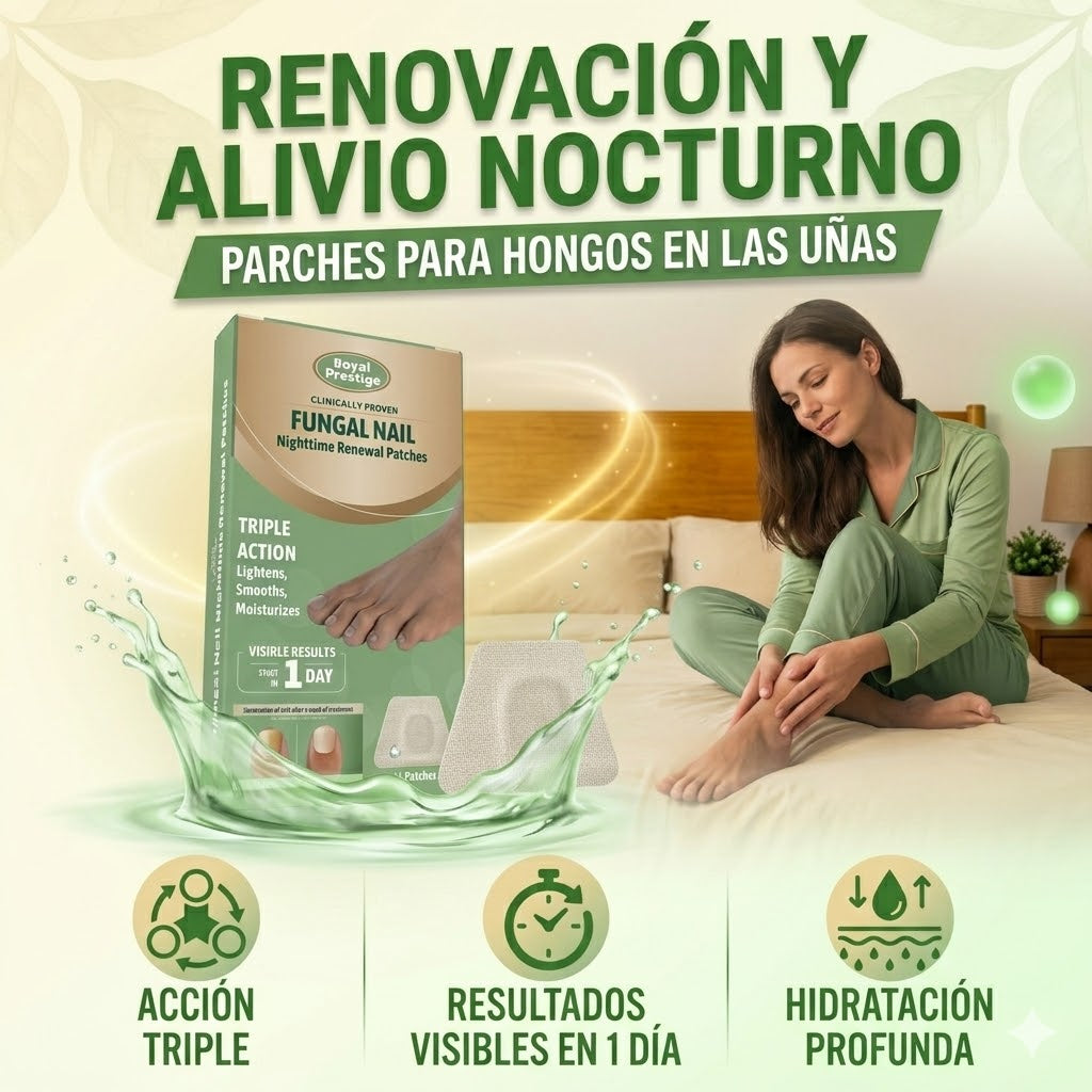 Parche Tratamiento Hongos Uñas Pack x2