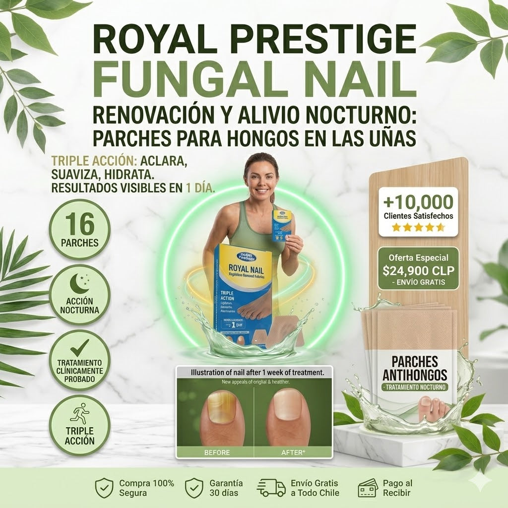 Parche Tratamiento Hongos Uñas Pack x2