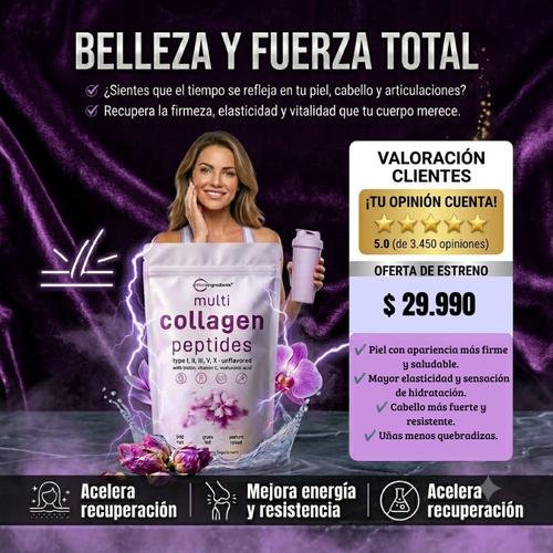 Colágeno Rejuvenecedor Premium 5 en 1 ✨